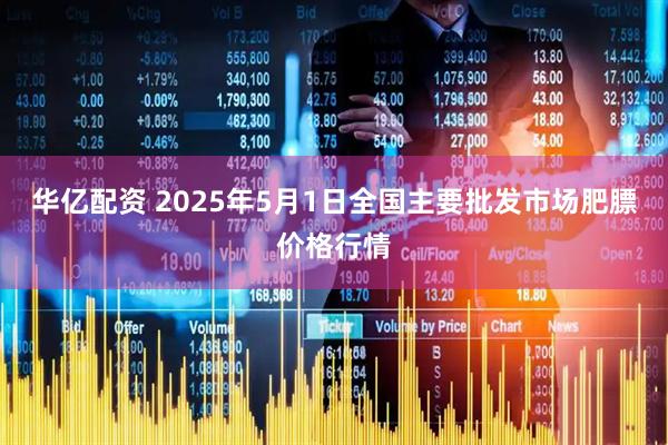 华亿配资 2025年5月1日全国主要批发市场肥膘价格行情
