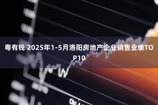 粤有钱 2025年1-5月洛阳房地产企业销售业绩TOP10
