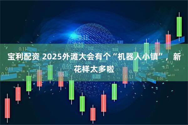 宝利配资 2025外滩大会有个“机器人小镇”，新花样太多啦