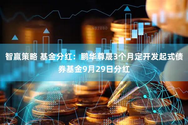 智赢策略 基金分红：鹏华尊晟3个月定开发起式债券基金9月29日分红